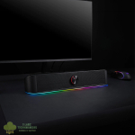 REDRAGON 2.0 Sound Bar ADIEMUS 2 x 3W RGB USB|Aux PC Gaming Speaker - Black - Image 6