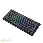 REDRAGON Horus Mini 61Key Red Switch RGB Low Profile Gaming Mechanical Keyboard - Black - Image 4