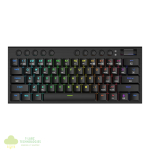 REDRAGON Horus Mini Pro 61Key Wireless Bluetooth Red Switch RGB Low Profile Gaming Mechanical Keyboard - Black