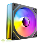 Antec VISION PWM 120mm ARGB Reverse Infinity Mirror Case Fan 3 Pack Black - Image 3