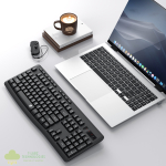Redragon BK-7367 Full-size Ergonomic Wireless Membrane Office Keyboard - Black - Image 5