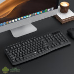 Redragon BK-7367 Full-size Ergonomic Wireless Membrane Office Keyboard - Black - Image 6