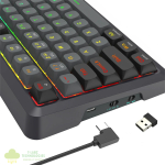 Redragon BREAGI PRO K688 98+1 Gasket Wireless Mechanical Keyboard (Triple Mode, RGB, Hot-Swappable, Cream Linear Switches) - Image 6