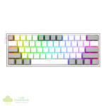 Redragon K617 FIZZ 60% Wired RGB Gaming Keyboard - White/Grey