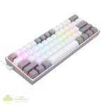 Redragon K617 FIZZ 60% Wired RGB Gaming Keyboard - White/Grey - Image 4