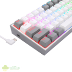 Redragon K617 FIZZ 60% Wired RGB Gaming Keyboard - White/Grey - Image 6