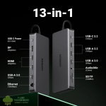 UGREEN CM681 Revodok Pro 13-in-1 USB Type-C HDMI and DisplayPort Docking Station - Image 5