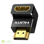 UGREEN HD112 HDMI 4K Male to Female Down-angled Connector - Black