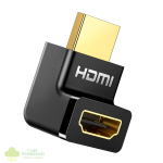 UGREEN HD112 HDMI 4K Male to Female Up-angled Connector - Black