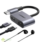 UGREEN USB Type-C Dual Audio and Charging Adapter (15W PD, 2-in-1 Splitter) - Image 2