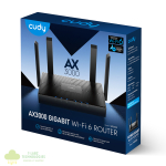 Cudy AX3000 5-Port Gigabit Dual-Band Wi-Fi 6 Mesh Router – Black - Image 5