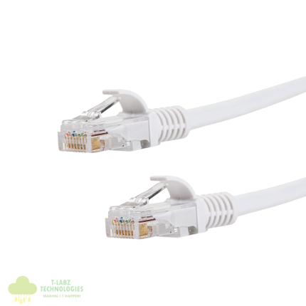 Gizzu Cat6 UTP Fly Lead Ethernet Network Cable 50cm – White