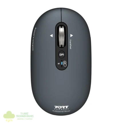 Port Connect PURE MAC Rechargeable Wireless and Bluetooth Mouse - Shadow