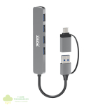 Port Connect USB Type-C to 4-port USB-A 3.0 Hub