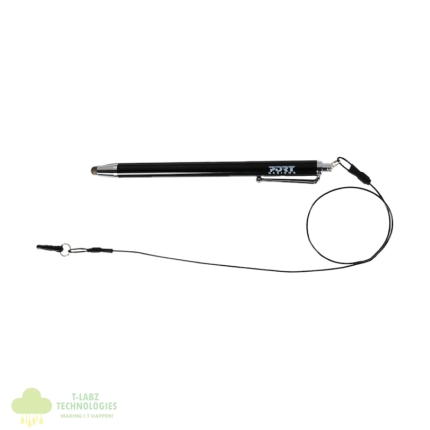 Port Designs Metallic Tip Stylus with 40cm Cable - Black