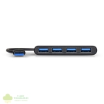 Port USB3.0 to 4 x USB3.0 5Gbps 4 Port Hub - Black - Image 3