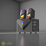 REDRAGON 2.1 Satellite Speaker TOCCATA RGB 11W Gaming Speaker - Black - Image 7
