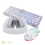 REDRAGON 3IN1 MS|HS|KB WIRED COMBO - WHITE - Image 2