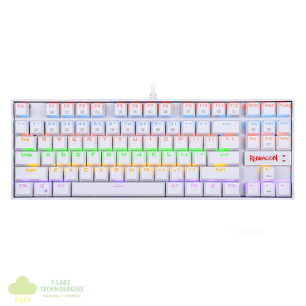 REDRAGON KUMARA Mechanical 87 Key|RGB Backlit Gaming Keyboard - White