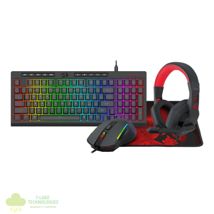 Redragon 4-in-1 Keyboard | Mouse | Mousepad | Headset Gaming Combo