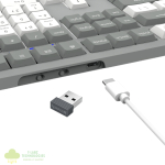 Redragon BK-7485 Wireless Office Keyboard - Grey - Image 7