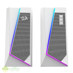 Redragon GS20W ANVIL 3W 2.0 RGB Stereo Desktop PC Speakers - White - Image 2