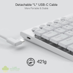 Redragon K632 HORUS Mini 60% RGB Wired Gaming Keyboard – White - Image 5