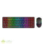 Redragon S162 RGB 3-Mode Wireless Mechanical Gaming Keyboard and Mouse Combo - Black