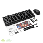 Redragon S162 RGB 3-Mode Wireless Mechanical Gaming Keyboard and Mouse Combo - Black - Image 7