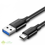 UGREEN Type-C to USB-A 3.0 Cable 1.5m – Fast Charging 3A, 5Gbps Sync – Black