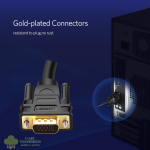 UGREEN VG101 VGA Male to Male Cable 1.5M - Image 3