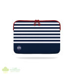 Port LA Mariniere Memory Foam 15.6" Navy Sleeve