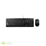 Port Black Wired Keyboard & Mouse Combo