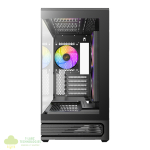 Antec C2M ARGB Compact Micro-ATX Gaming Chassis - Black - Image 2