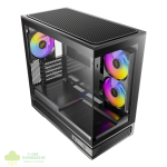 Antec C2M ARGB Compact Micro-ATX Gaming Chassis - Black - Image 4