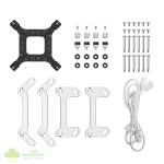 DeepCool LM360 ARGB 360mm AIO CPU Liquid Cooler - White - Image 6