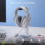 REDRAGON Over-Ear AURORA Gaming Headset - White - Image 4