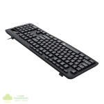 Redragon BK-7366 Full-size Ergonomic Wired Membrane Office Keyboard - Black - Image 4