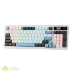 Redragon K719WGB GALATIN RGB PRO Full sized Wireless Gaming Keyboard - White