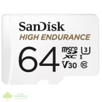 Sandisk High Endurance 64GB Class 3 MicroSDXC Card with Adapter