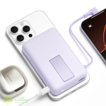 Xiaomi Magnetic Power Bank 10000 with Built-in Stand - Purple - Image 3