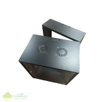 Zone Lite 12U 400+200mm Swing Frame Black Wall Mount Cabinet