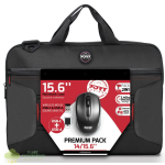 Port Premium Pack 14/15.6" Toploader Bag with Wireless Mouse Bundle