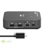 Port Connect Multi-port USB Type-C 2x4K Office Docking Station - Image 3