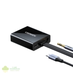 UGREEN HDMI to VGA Adapter, with 3.5mm Audio and Power Port - Black - Image 2
