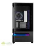 Asus Prime AP202 ARGB Curved Tempered Glass Micro-ATX Chassis – Black - Image 2