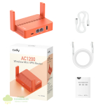 Cudy AC1200 Wi-Fi Mini VPN Router - Orange - Image 5