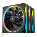 DeepCool FL12R SE 3-in-1 ARGB 120mm PWM 3 Fan Pack - Black - Image 2