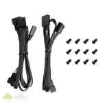 DeepCool FL12R SE 3-in-1 ARGB 120mm PWM 3 Fan Pack - Black - Image 7