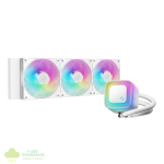 DeepCool LE360 V2 ARGB 360mm AIO Liquid Cooler - White - Image 2